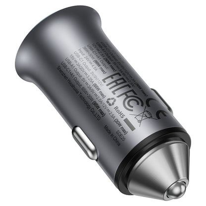 Bilader Acefast B16, 95W, 3.25A, 1 x USB-A - 1 x USB-C, Grå