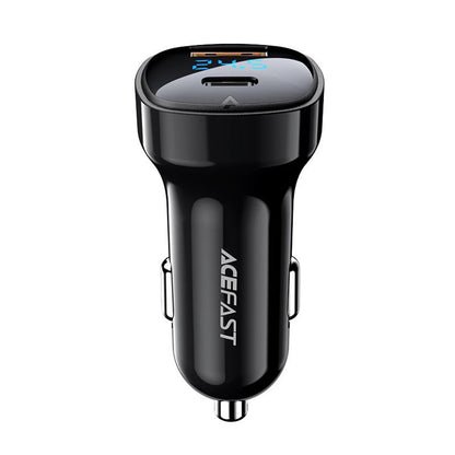 Bilader Acefast B4, 66W, 3A, 1 x USB-A - 1 x USB-C, Svart