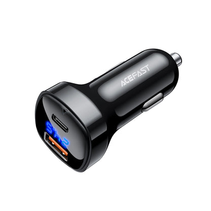 Bilader Acefast B4, 66W, 3A, 1 x USB-A - 1 x USB-C, Svart