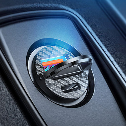 Ainope billader, 30W, 5A, 1 x USB-A - 1 x USB-C, Svart