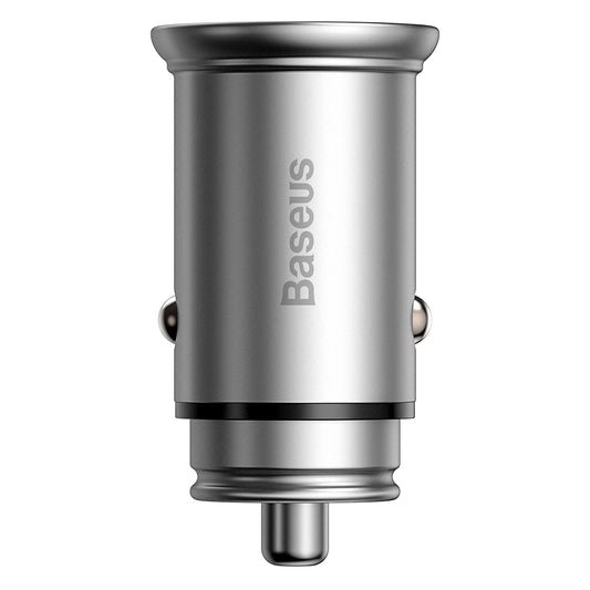 Bilader Baseus Circular Metal, 30W, 5A, 1 x USB-A - 1 x USB-C, Grå