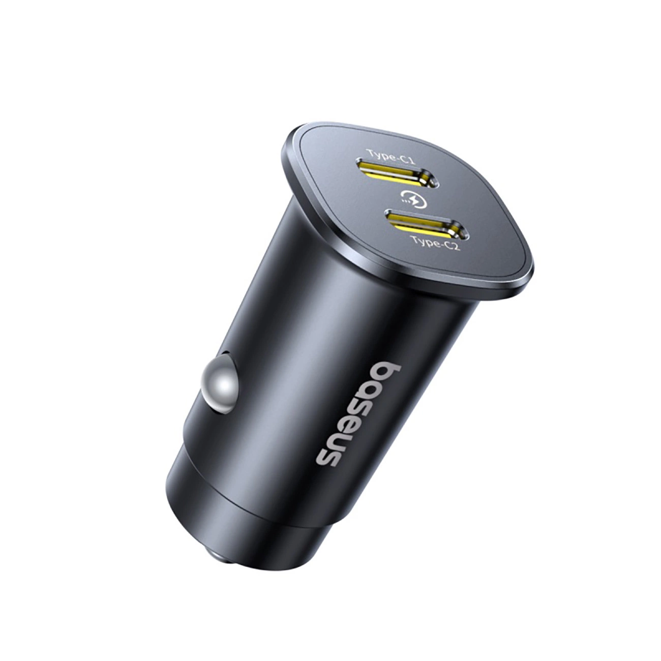 Bilader Baseus GoTrip, 30W, 3A, 2 x USB-C, Svart