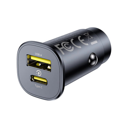 Bilader Baseus GoTrip, 30W, 3A, 1 x USB-A - 1 x USB-C, Svart