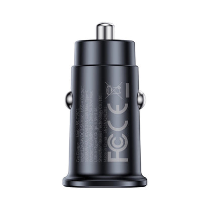 Bilader Baseus GoTrip, 30W, 3A, 1 x USB-A - 1 x USB-C, Svart