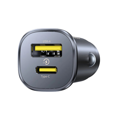 Bilader Baseus GoTrip, 30W, 3A, 1 x USB-A - 1 x USB-C, Svart