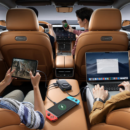 Bilader Baseus PrimeTrip VW1, 105W, 3A, 3 x USB-A - 2 x USB-C, Svart C00069000121-00