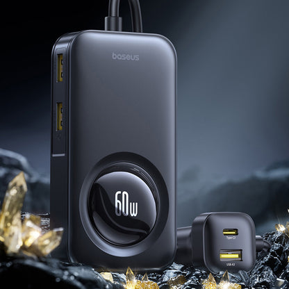 Bilader Baseus PrimeTrip VW1, 105W, 3A, 3 x USB-A - 2 x USB-C, Svart C00069000121-00