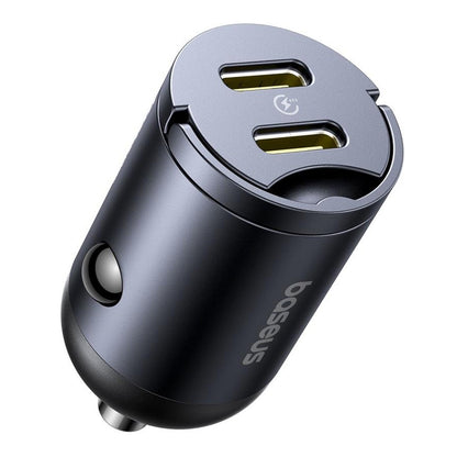 Bilader Baseus Tiny Star, 30W, 3A, 2 x USB-C, Svart C00035001121-03