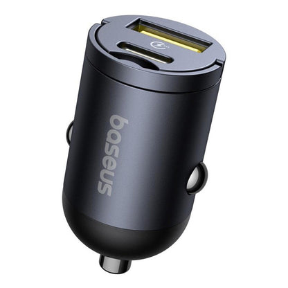 Bilader Baseus Tiny Star, 30W, 3A, 1 x USB-A - 1 x USB-C, Svart C00035001121-02