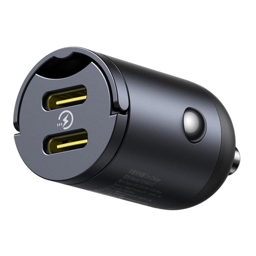 Bilader Baseus Tiny Star, 30W, 3A, 2 x USB-C, Svart C00035001121-03