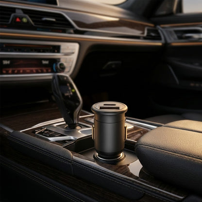 Blueo billader, 35W, 3A, 1 x USB-A - 1 x USB-C, Grå