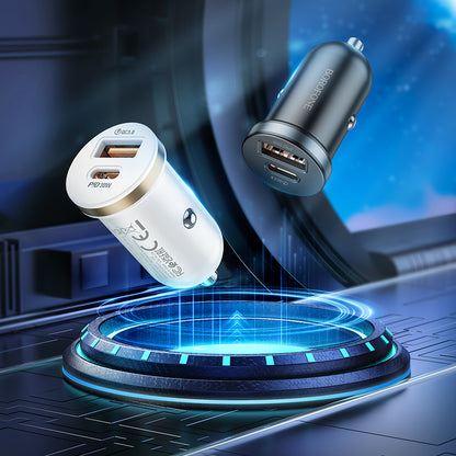 Billadere Borofone BZ22 Scenery, 30W, 3A, 1 x USB-A - 1 x USB-C, svart 