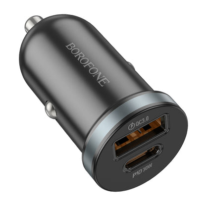 Billadere Borofone BZ22 Scenery, 30W, 3A, 1 x USB-A - 1 x USB-C, svart 