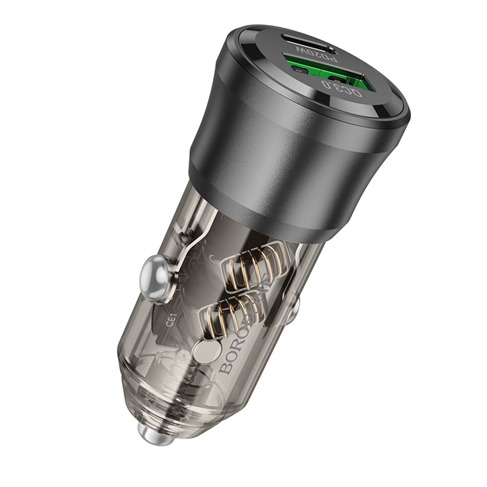 Bilader Borofone BZ25 Journey, 38W, 3A, 1 x USB-A - 1 x USB-C, Svart