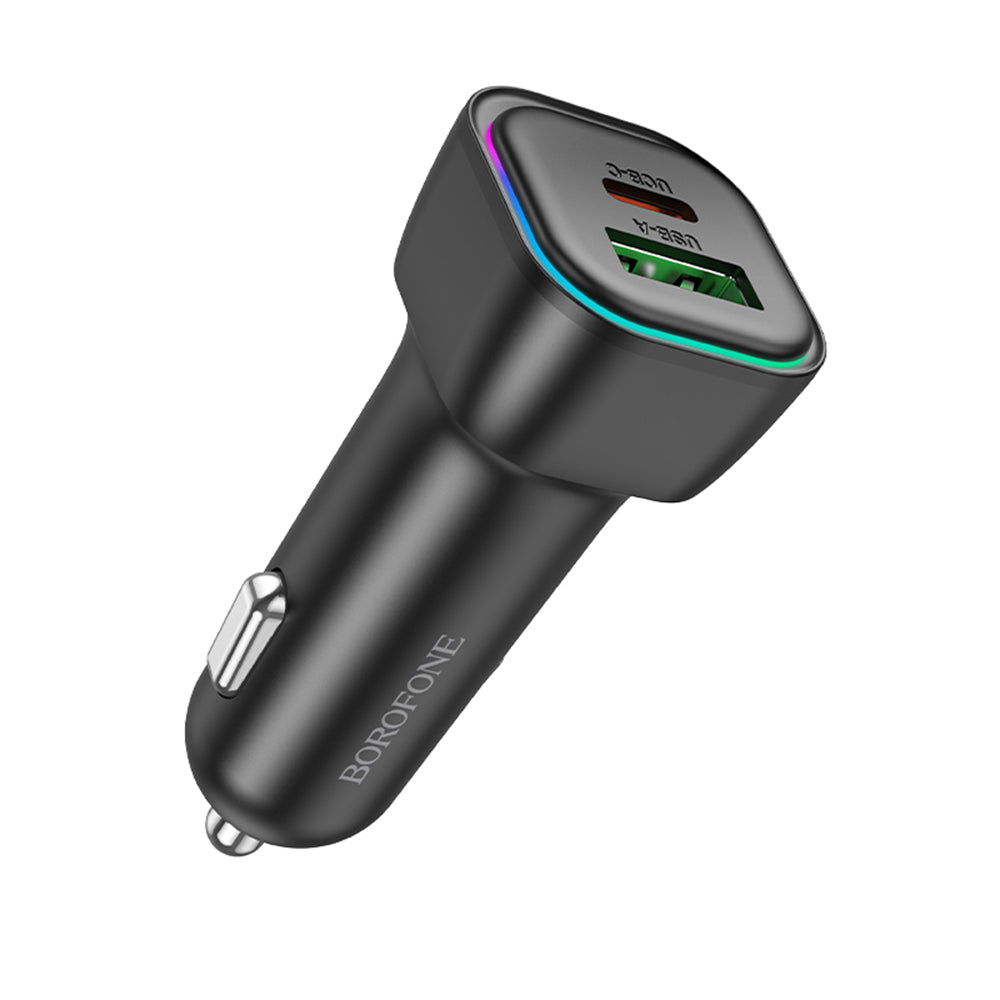 Bilader Borofone BZ28A Trophie, 30W, 3A, 1 x USB-A - 1 x USB-C, Svart