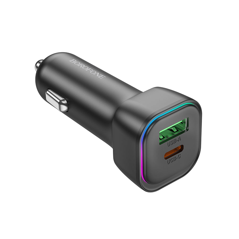 Bilader Borofone BZ28A Trophie, 30W, 3A, 1 x USB-A - 1 x USB-C, Svart