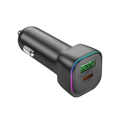 Bilader Borofone BZ28A Trophie, 30W, 3A, 1 x USB-A - 1 x USB-C, Svart