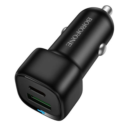 Bilader Borofone BZ34B Cloud, 38W, 3A, 1 x USB-A - 1 x USB-C, Svart