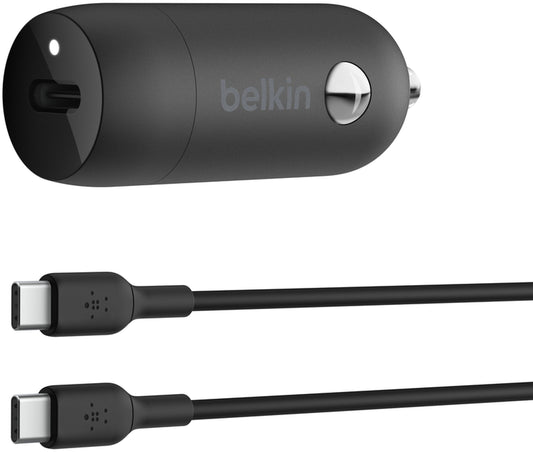 Billader med USB-C-kabel Belkin BoostCharge, 30W, 3A, 1 x USB-C, svart CCA004bt1MBK-B6