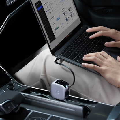 Billader med USB-C-kabel Cuktech CC903P Display, 100W, 5A, 1 x USB-A - 1 x USB-C, Grå
