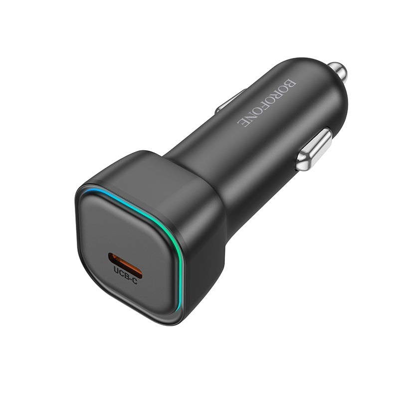 Billadere med lynkabel Borofone BZ28 Trophie, 30W, 3A, 1 x USB-C, svart 