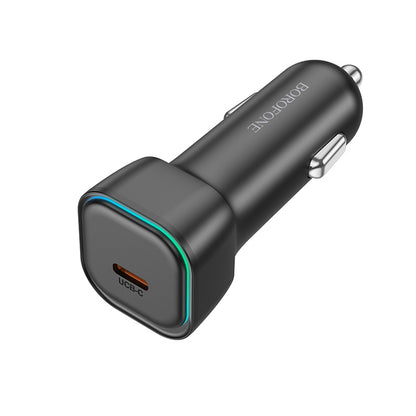 Billadere med lynkabel Borofone BZ28 Trophie, 30W, 3A, 1 x USB-C, svart 