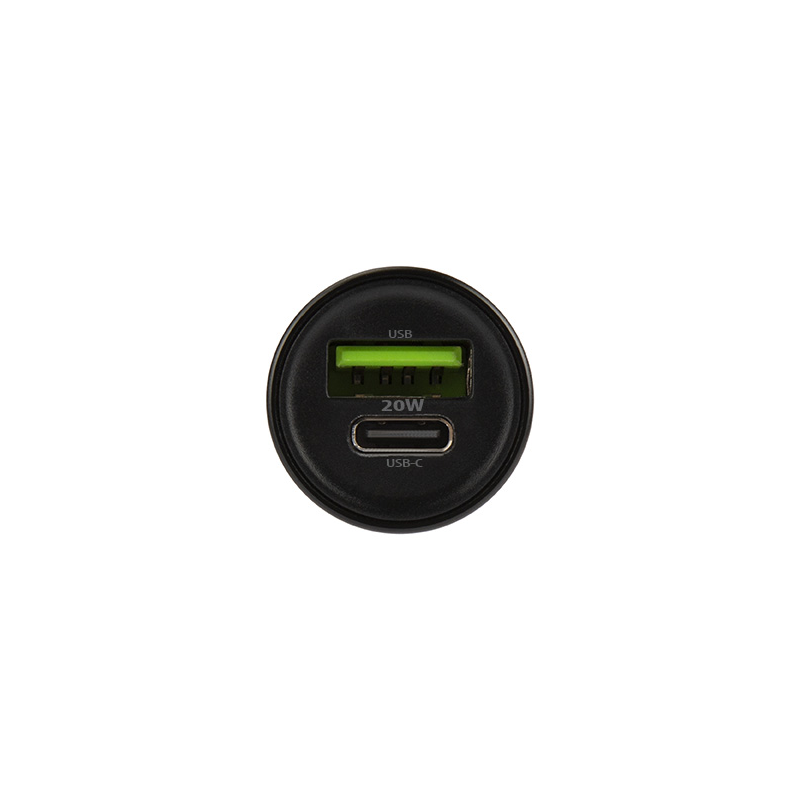 Bilader med USB-C-kabel MaXlife MXCC-04, 20W, 3A, 1 x USB-A - 1 x USB-C, Svart
