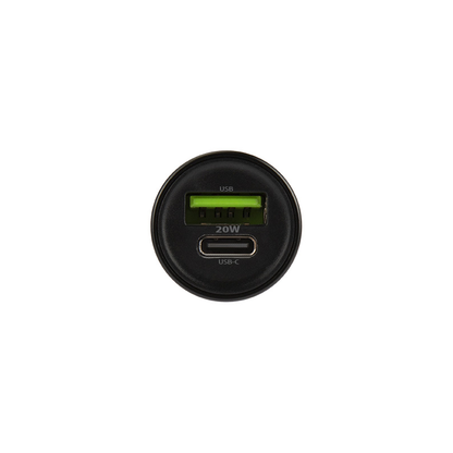 Bilader med USB-C-kabel MaXlife MXCC-04, 20W, 3A, 1 x USB-A - 1 x USB-C, Svart