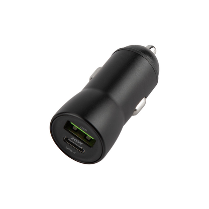 Bilader med USB-C-kabel MaXlife MXCC-04, 20W, 3A, 1 x USB-A - 1 x USB-C, Svart
