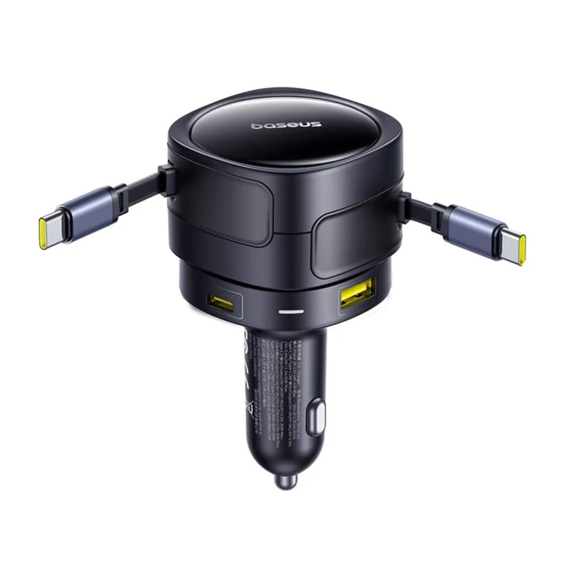 Baseus Enjoyment Max billader med USB-C-kabel, 90 W, 1 x USB-A – 1 x USB-C, svart C00035507121-03
