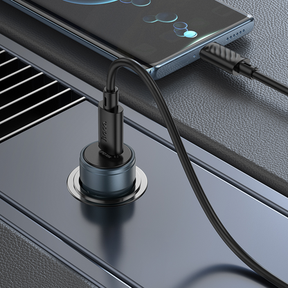 Billader med USB-C-kabel HOCO Z57, 30W, 3A, 1 x USB-C, Grå