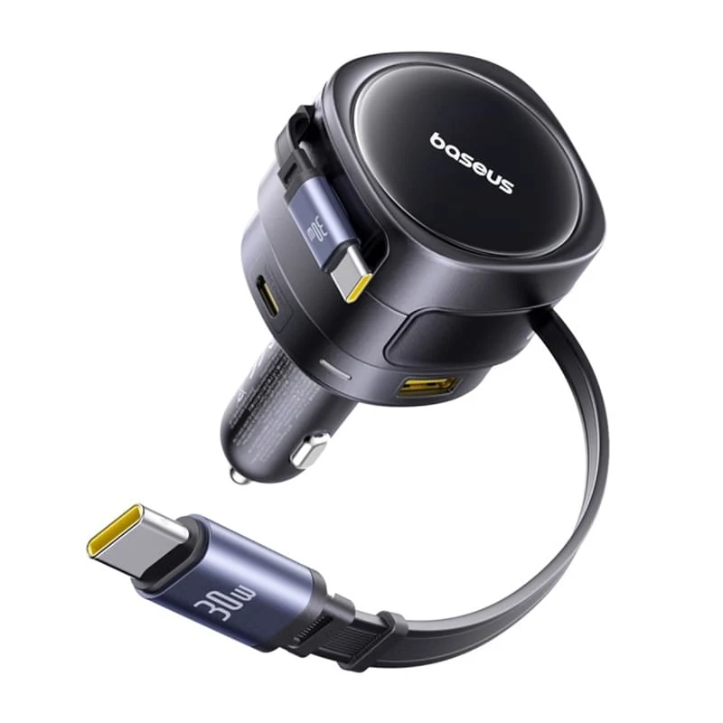 Baseus Enjoyment Max billader med USB-C-kabel, 90 W, 1 x USB-A – 1 x USB-C, svart C00035507121-03