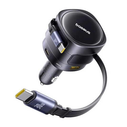 Baseus Enjoyment Max billader med USB-C-kabel, 90 W, 1 x USB-A – 1 x USB-C, svart C00035507121-03