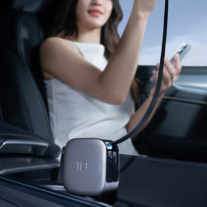 Billader med USB-C-kabel Cuktech CC903P Display, 100W, 5A, 1 x USB-A - 1 x USB-C, Grå