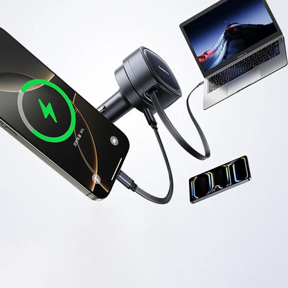 Bilader med USB-C-kabel Baseus PrimeTrip VR1, 60W, 3A, 1 x USB-A - 1 x USB-C, Svart C00069001121-00