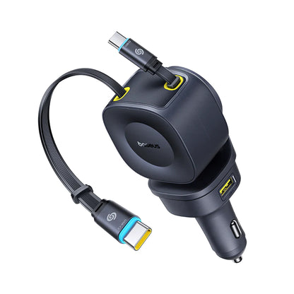 Bilader med USB-C-kabel Baseus PrimeTrip VR2 Max, 163W, 3A, 1 x USB-A - 1 x USB-C, Svart P10162701313-00