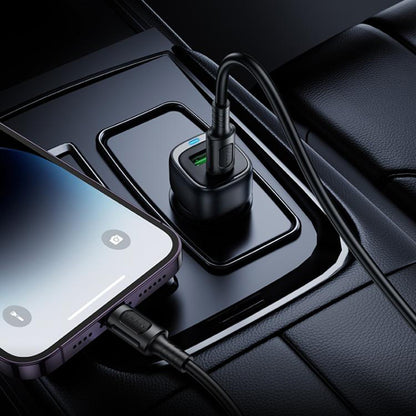 Bilader med USB-C-kabel Borofone BZ34B Cloud, 20W, 3A, 1 x USB-A - 1 x USB-C, Hvit