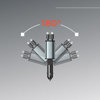 Bilader med USB-C / Lightning-kabel Lisen, 69W, 3A, 1 x USB-A - 1 x USB-C, Svart YL0224040031