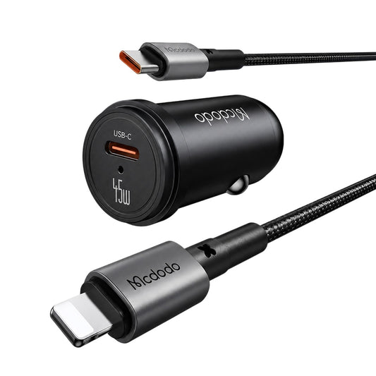 Billader med USB-C-kabel Mcdodo CC-7495, 45W, 3A, 1 x USB-C, svart