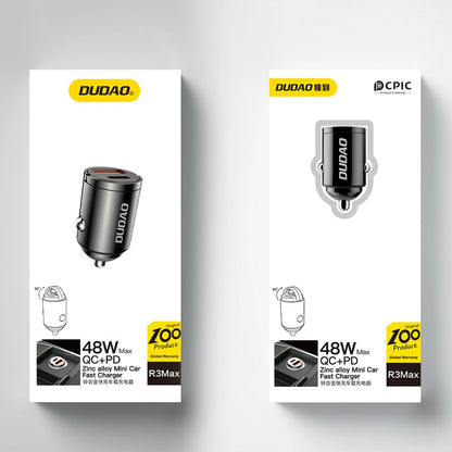 Bilader Dudao R3MAX, 48W, 3A, 1 x USB-A - 1 x USB-C, Svart