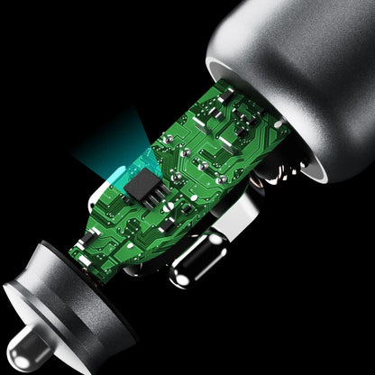 Dudao R4T billader, 30W, 3A, 1 x USB-A - 1 x USB-C, grå 