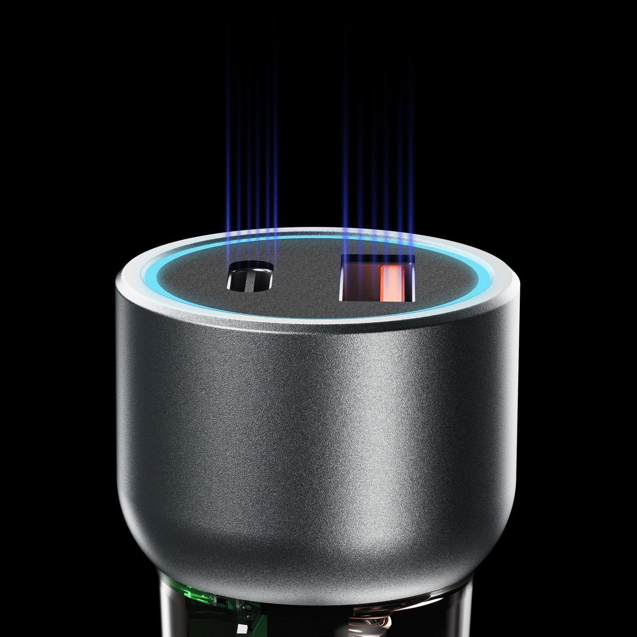 Dudao R4T billader, 30W, 3A, 1 x USB-A - 1 x USB-C, grå 