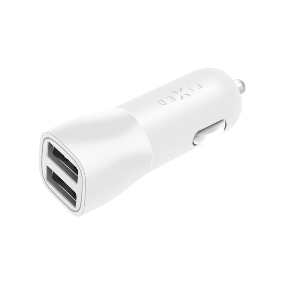 Bilader Fixed, 15.5W, 3A, 2 x USB-A, Hvit