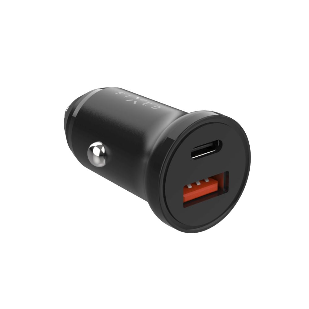 Bilader Fixed, 20W, 3A, 1 x USB-A - 1 x USB-C, Svart