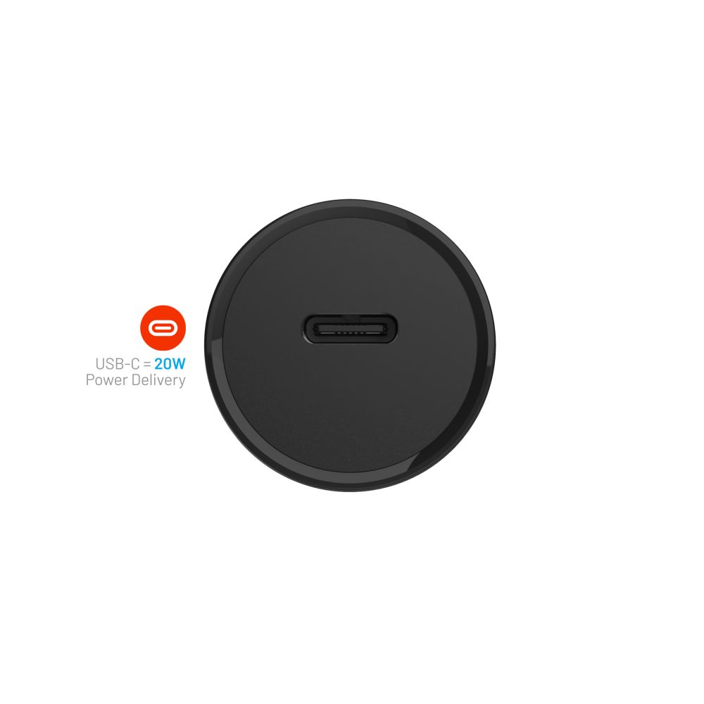 Bilader Fixed, 20W, 3A, 1 x USB-C, Svart