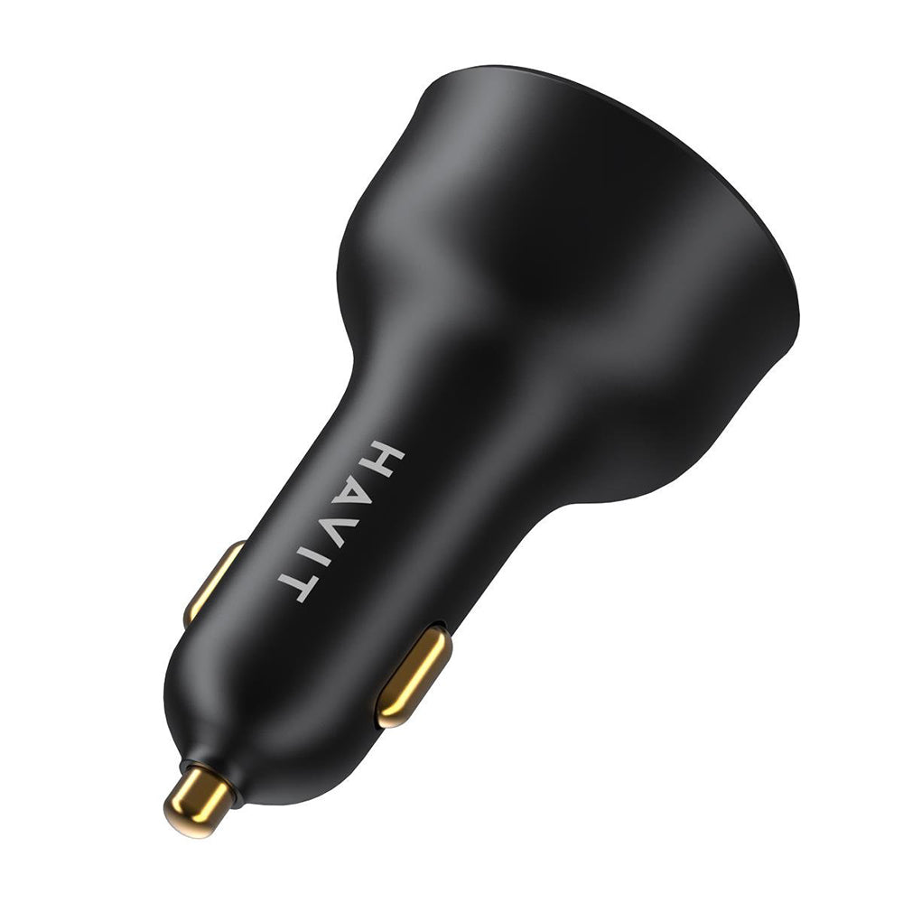 HAVIT CC100W Display billader, 100W, 5A, 1 x USB-A - 1 x USB-C, Svart