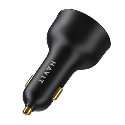 HAVIT CC100W Display billader, 100W, 5A, 1 x USB-A - 1 x USB-C, Svart