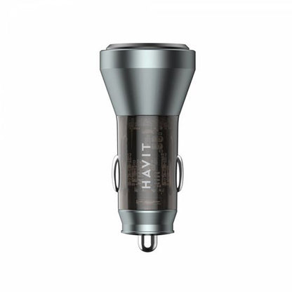 Bilader HAVIT CC2017, 45W, 3A, 1 x USB-A - 1 x USB-C, Svart Blå