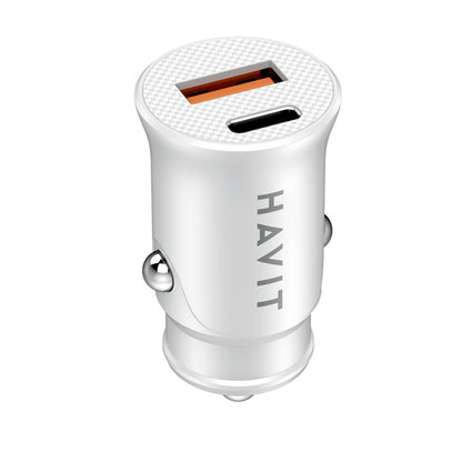 Bilader HAVIT CC2022, 20W, 3A, 1 x USB-A - 1 x USB-C, Hvit