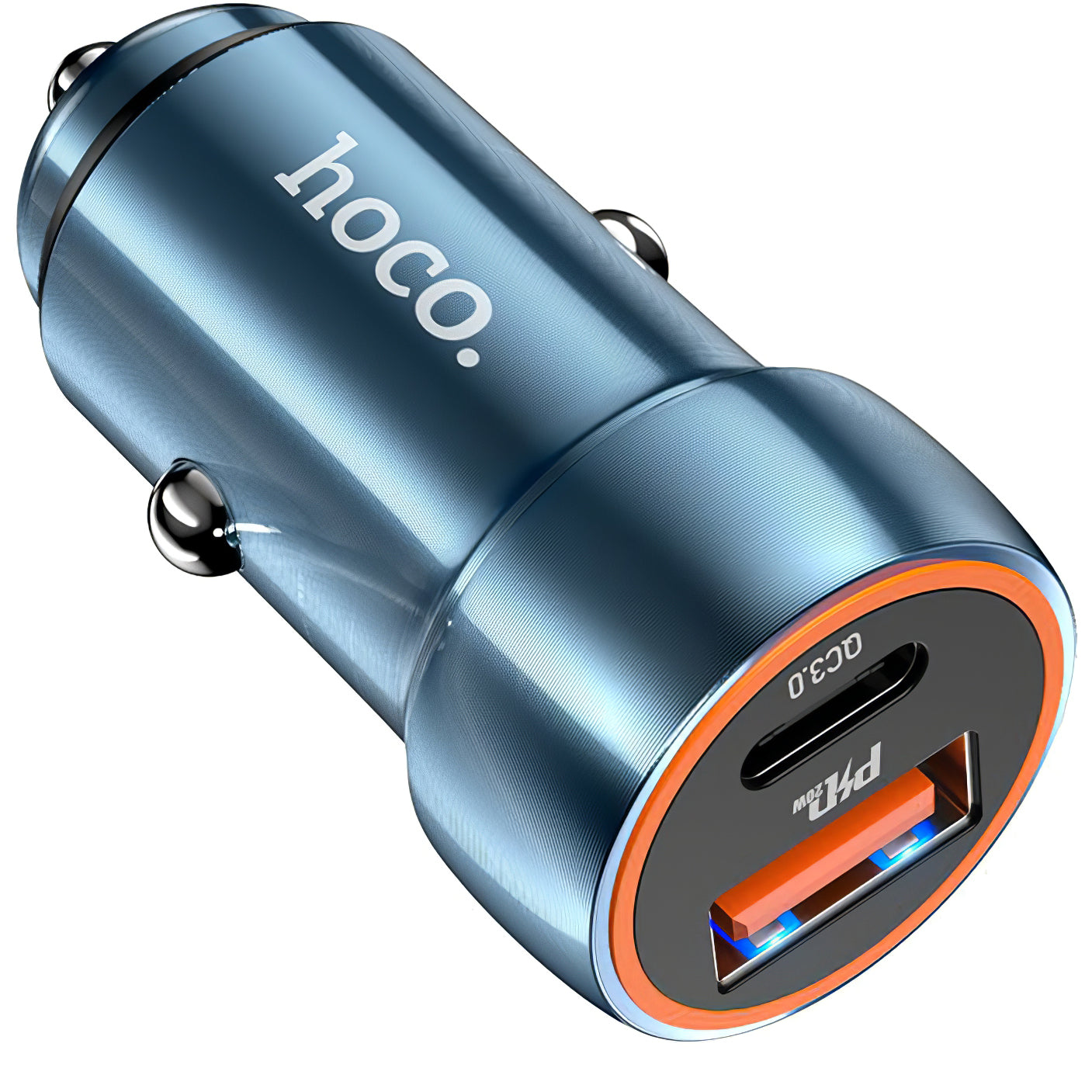 Bilader HOCO Z46A, 20W, 3A, 1 x USB-A - 1 x USB-C, Blå